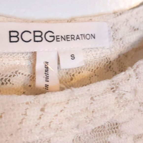 BCBGeneration Womens Cream Top - Picture 6 of 10